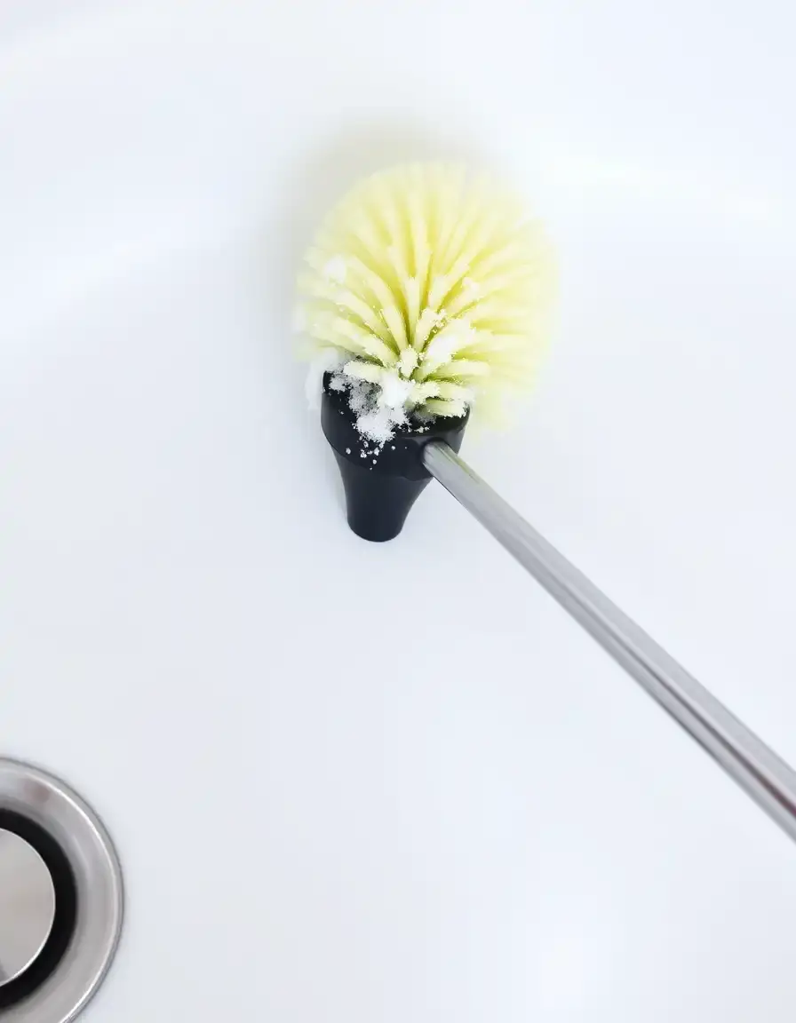 Spazzola per lavello a manico lungo con setole in nylon