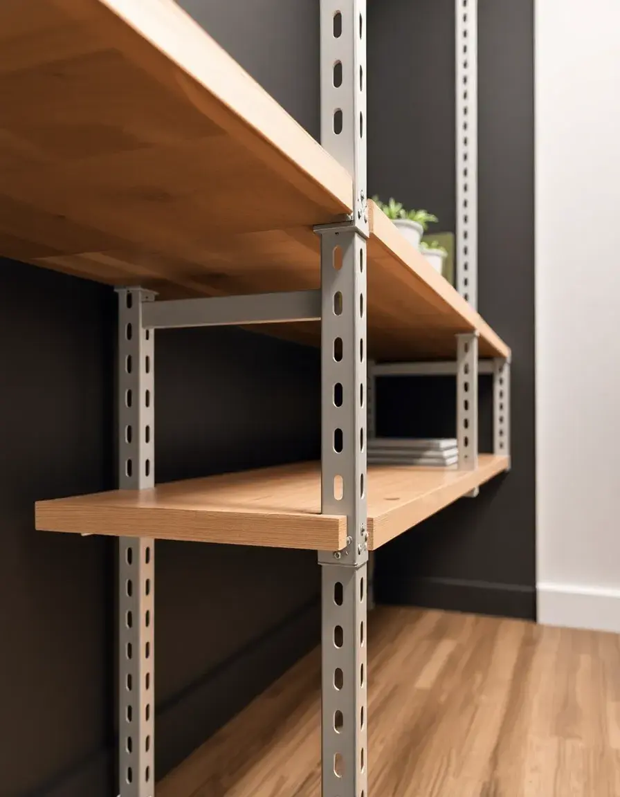 Shelf riser regolabile in metallo per ripiani credenza