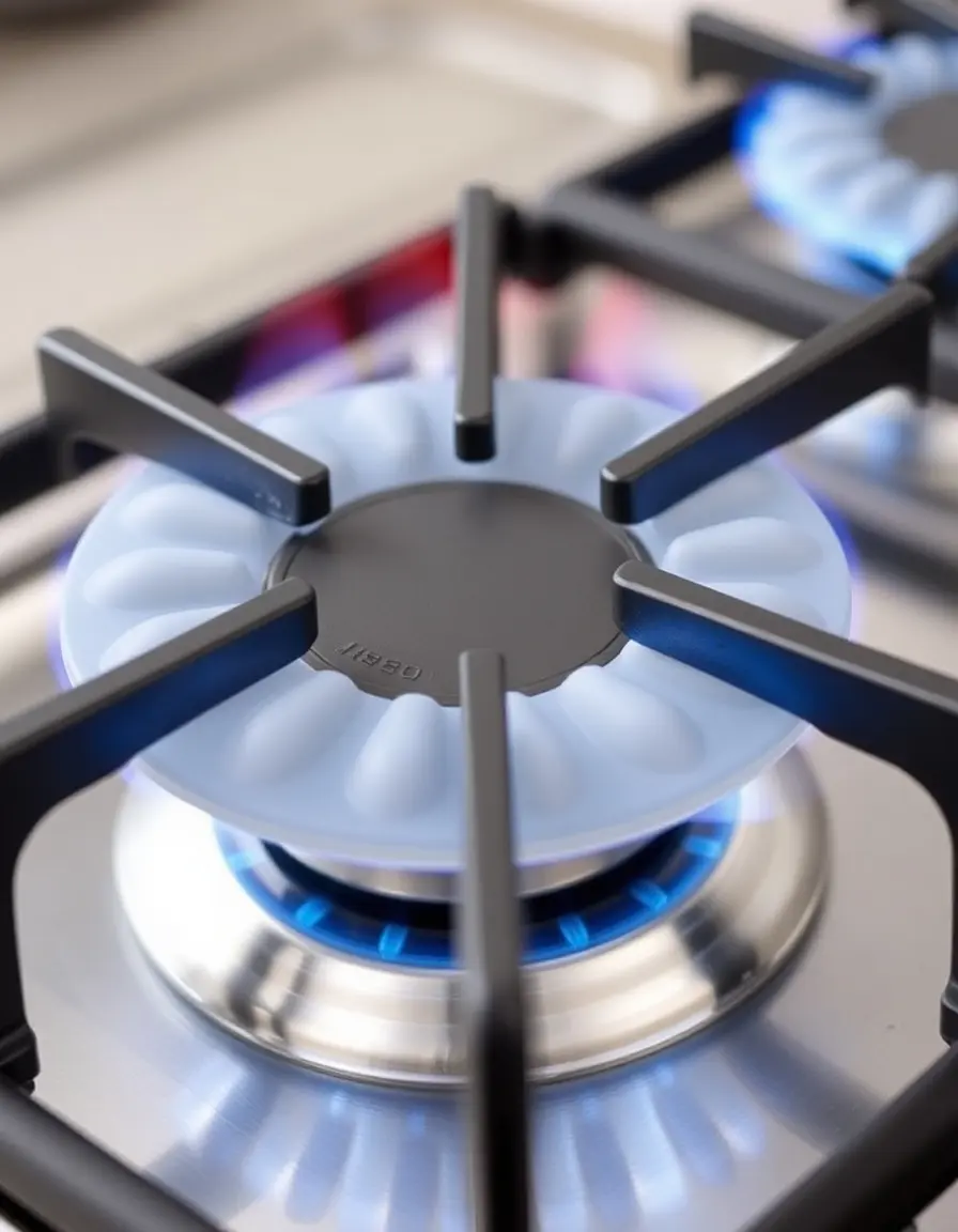 Coperture in silicone per bruciatori a gas set da 4