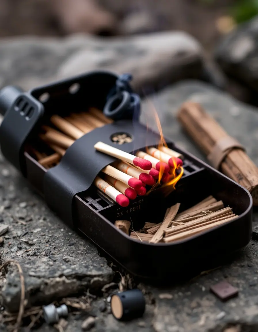 Fire Starter Kit kit accensione fuoco con fiammiferi e esche