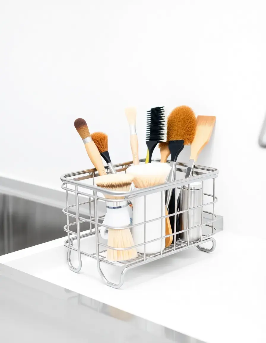 Sink Caddy porta spugne acciaio regolabile
