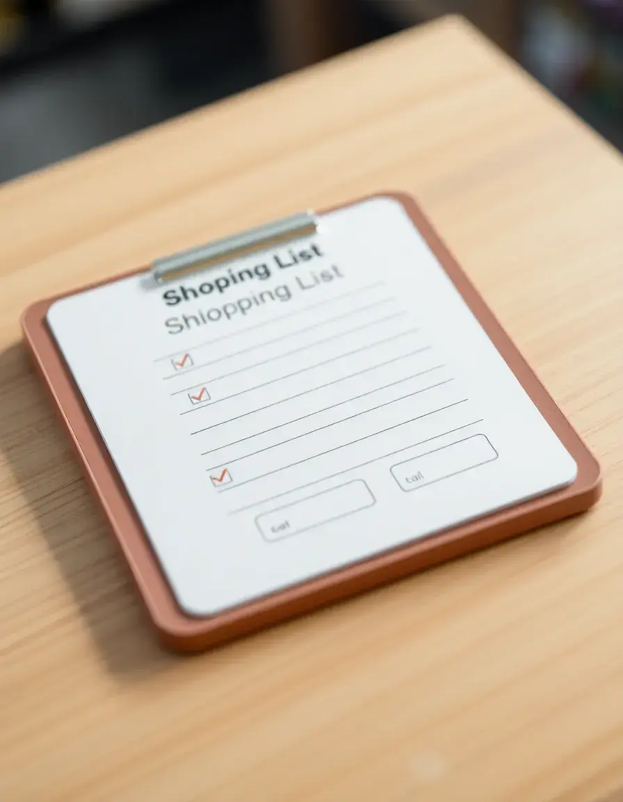 Blocco note magnetico per lista della spesa