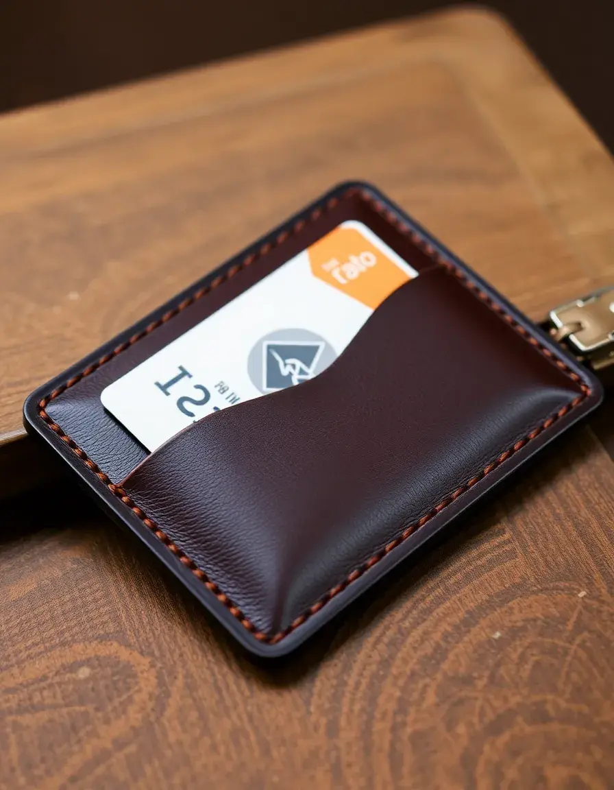 Custodia in pelle per carte regalo