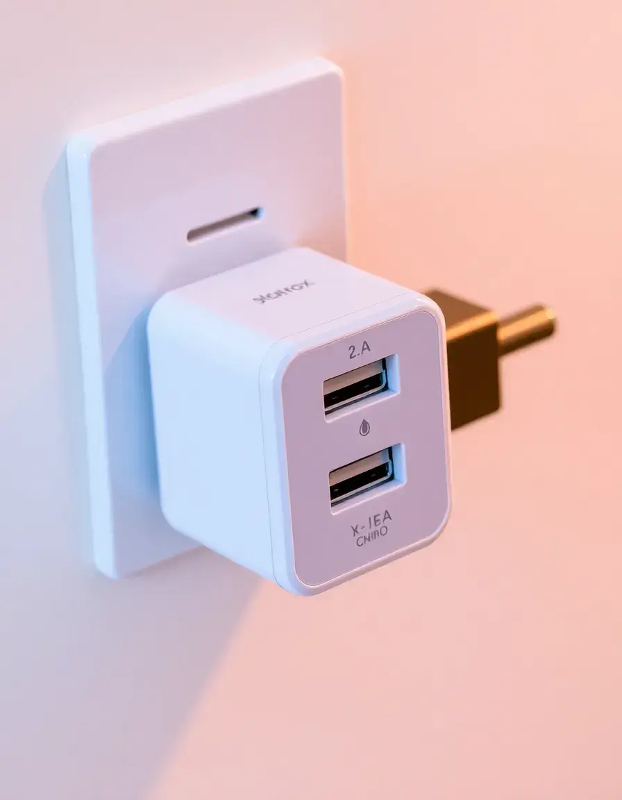 Caricatore USB da muro a due porte per ricarica veloce