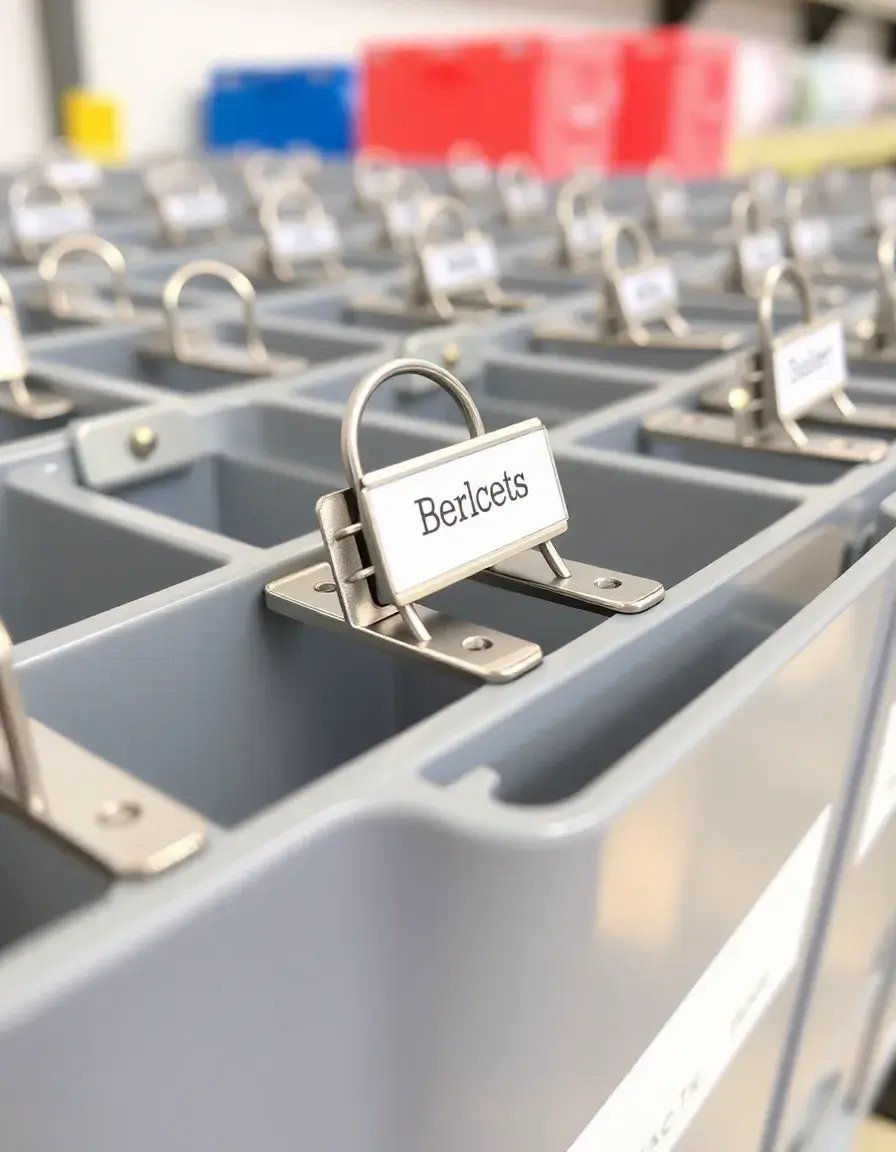 Label Clips in metallo per contenitori dispensa cucina