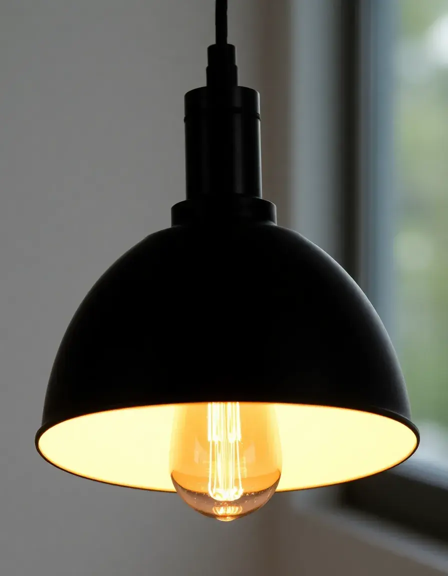 Cavo regolabile per lampada a sospensione nero in alta risoluzione