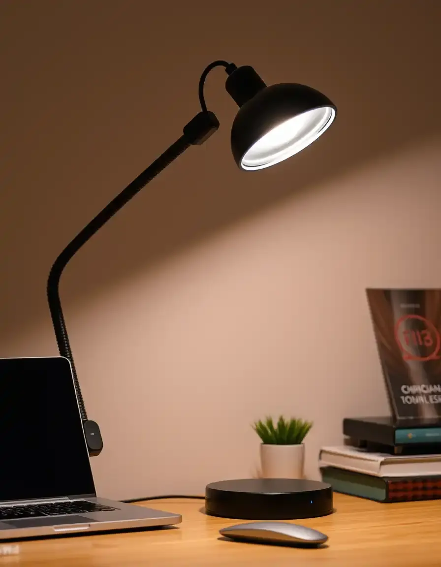 Lampada da lavoro con morsetto per piani cucina
