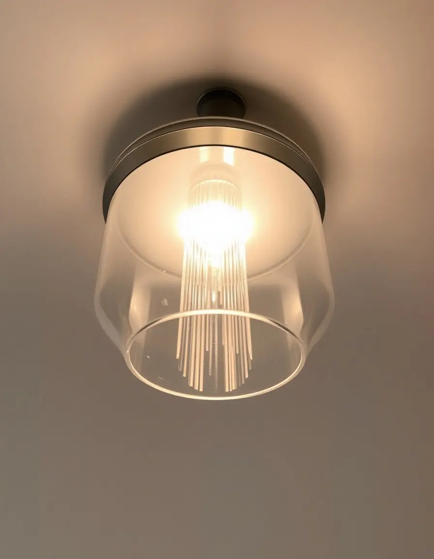 Plafoniera moderna a soffitto in acrilico