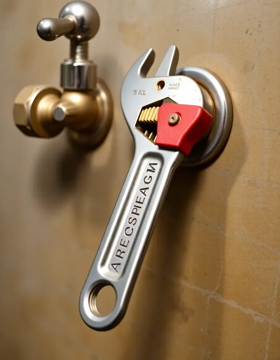 Chiave per rubinetti regolabile indispensabile per installare rubinetti per lavello di cucina