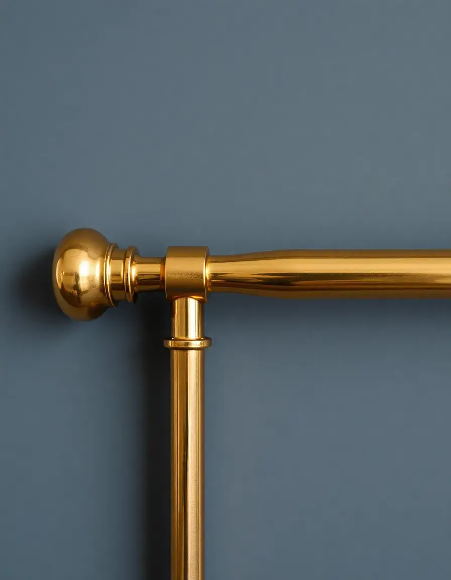 Asta per tende cafe rod in ottone regolabile per finestre cucina