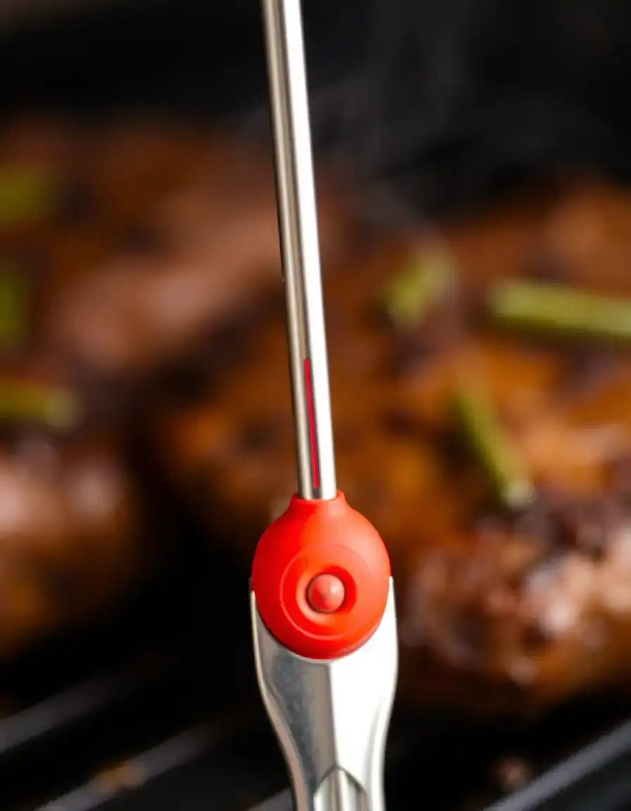 Termometro per carne a forma di forchettone