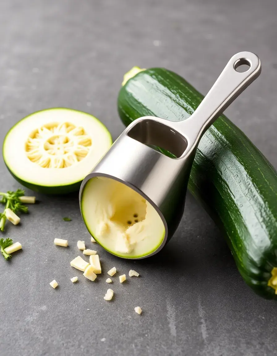 Levatorsoli in acciaio inox per zucchine