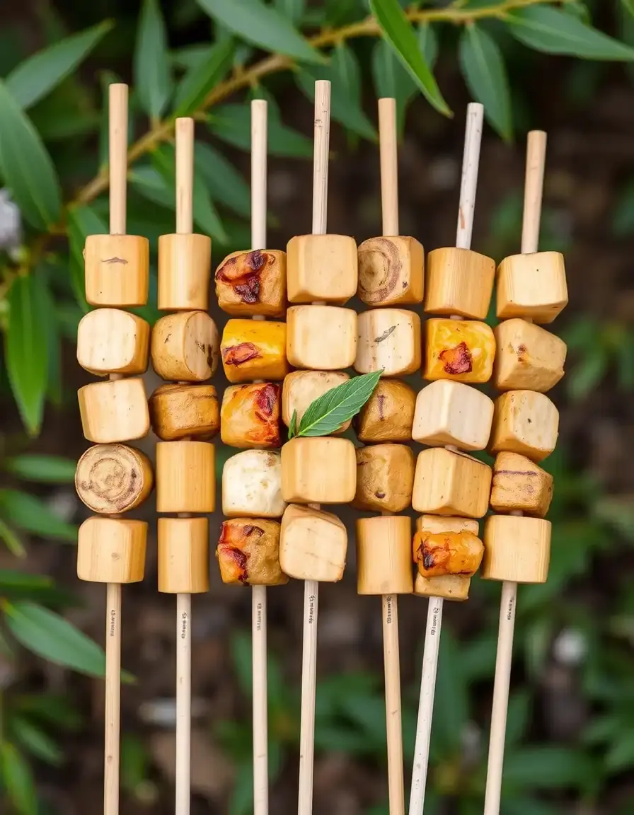 Spiedini in bambù per griglia