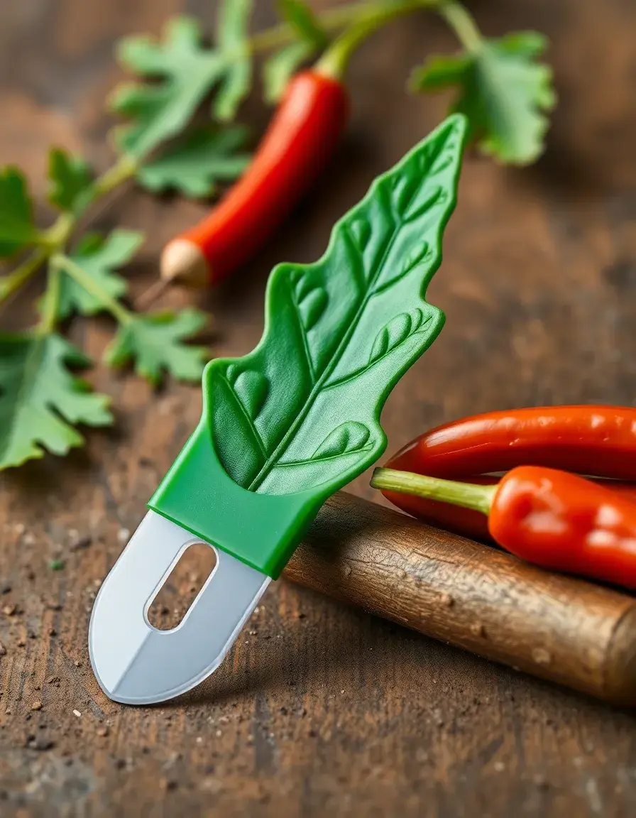 Strumento per rimuovere foglie di curry velocemente