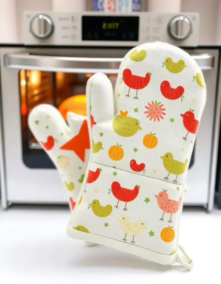 Guanti da forno piccoli e resistenti al calore per la sicurezza dei bambini