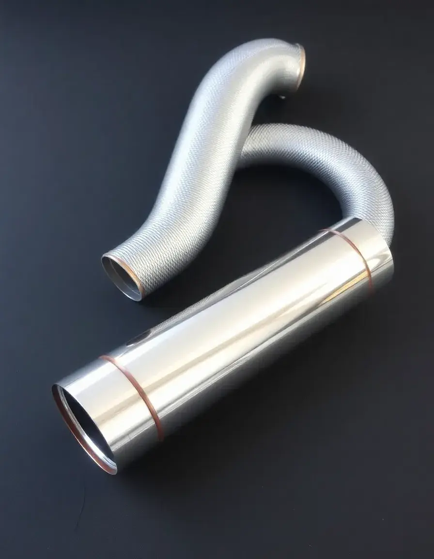 Tubo di scarico flessibile in alluminio per cappa