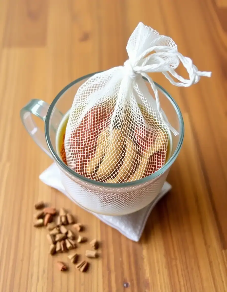 Infusore per spezie in rete per brodi di pesce