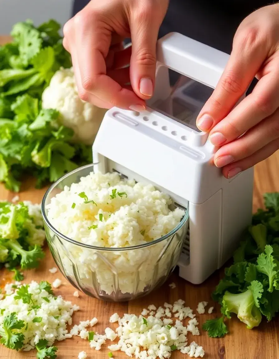 Grattugia specifica per creare il riso di cavolfiore con la giusta consistenza