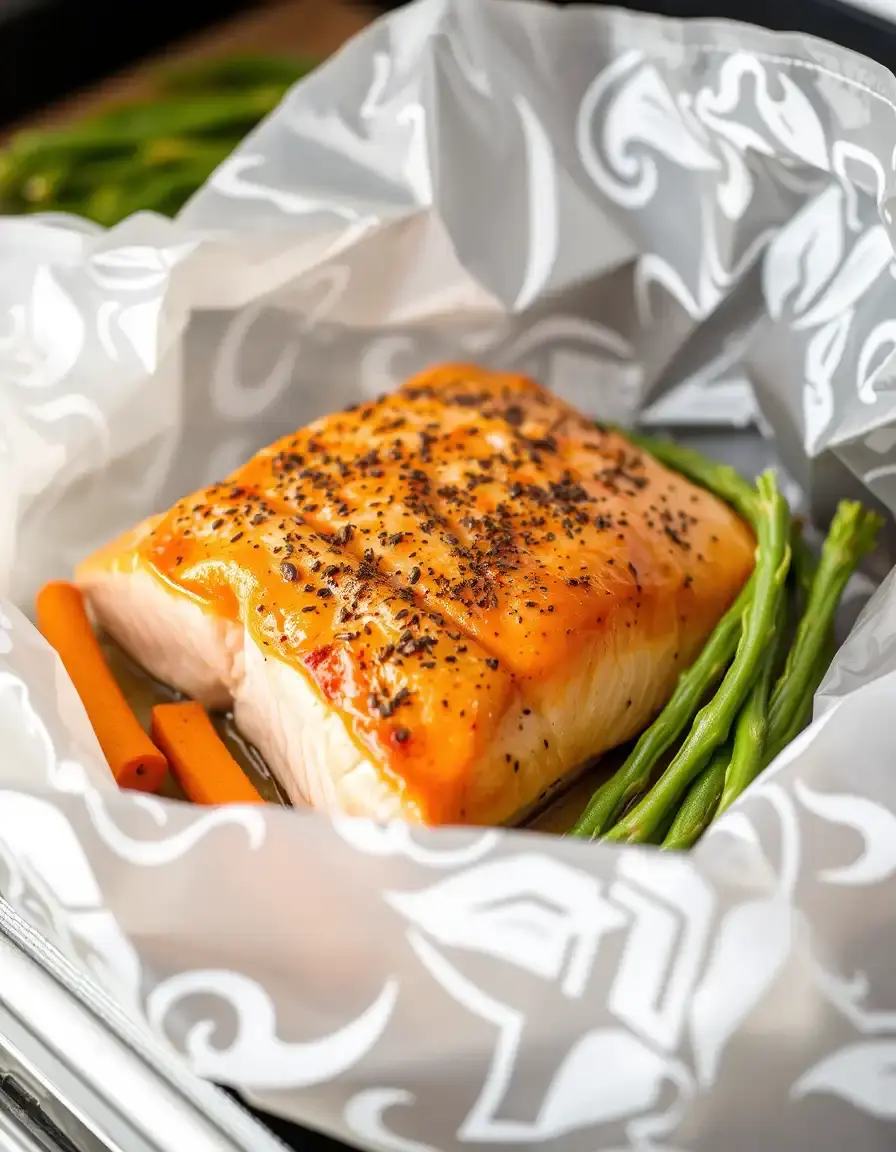 Sacchetto da forno per mantenere il salmone succoso durante la cottura