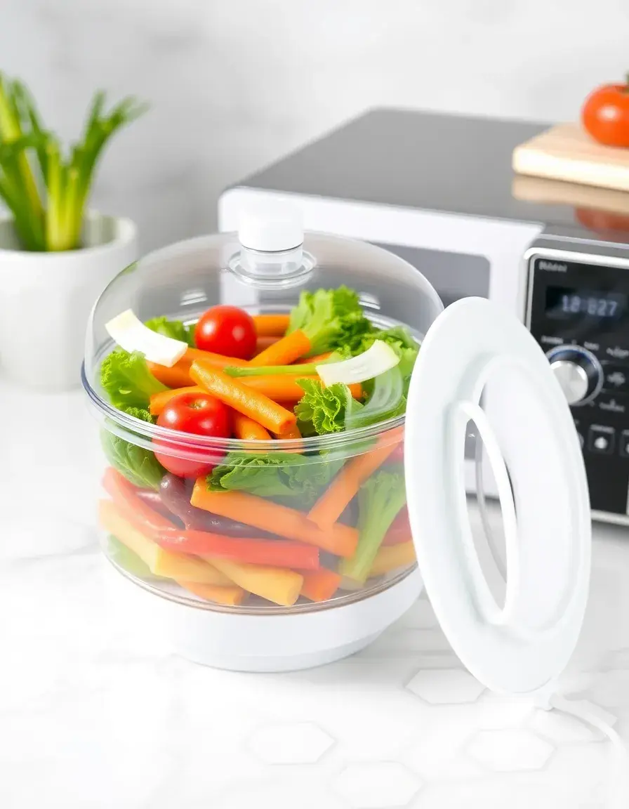 Vaporiera da microonde per verdure rapida ed efficiente