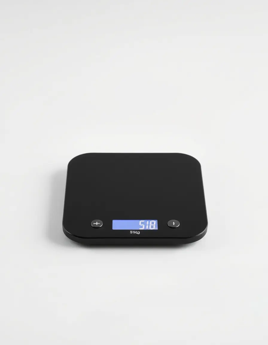 Bilancia digitale da cucina slim nera