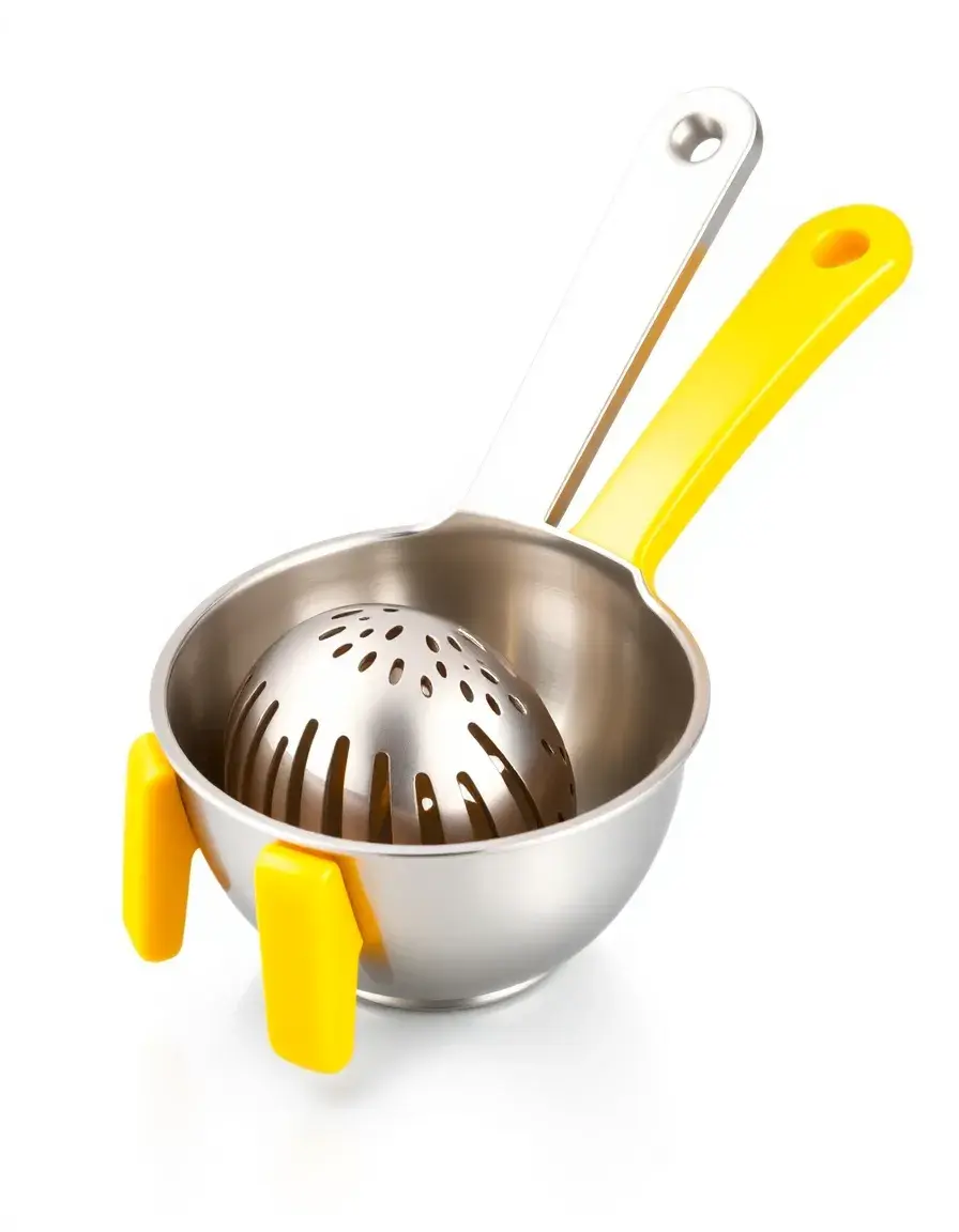 Spremiagrumi manuale in acciaio giallo