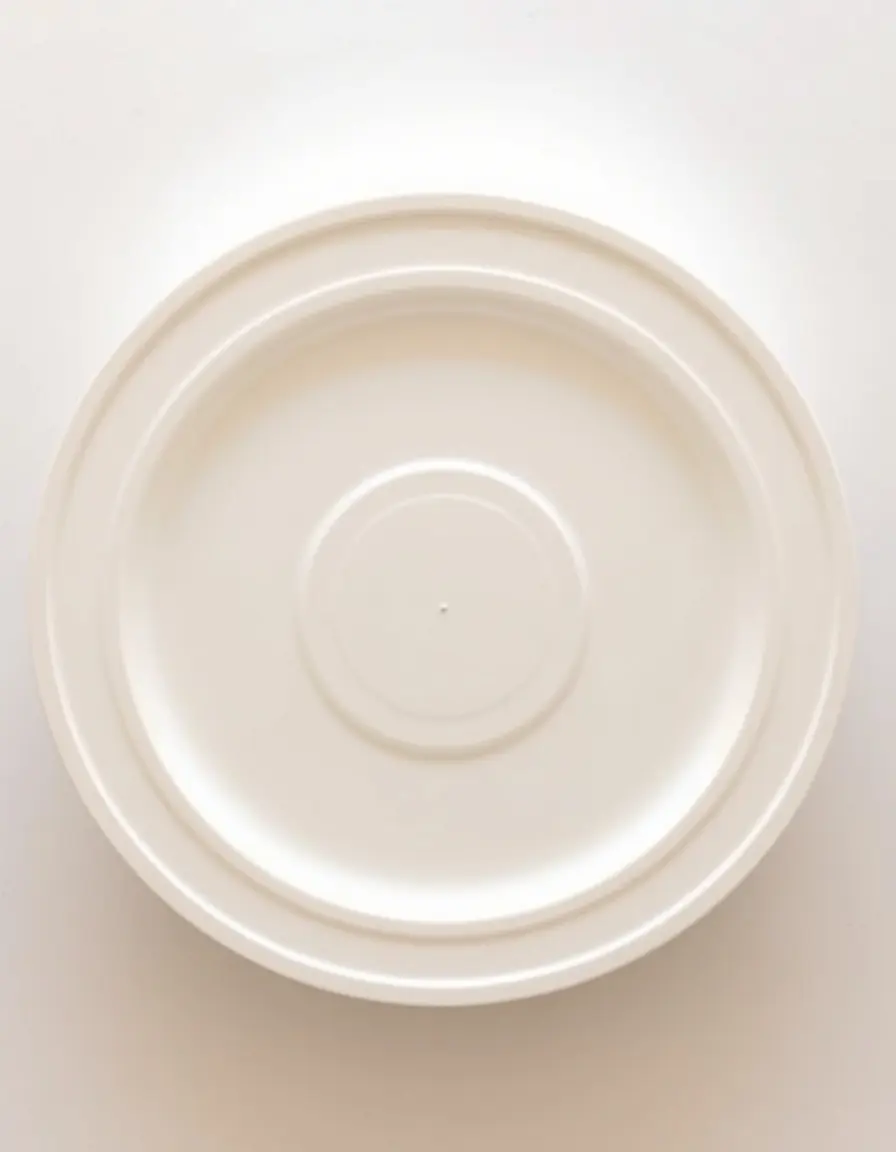 Lazy Susan Turntable rotante in plastica bianca per armadietti