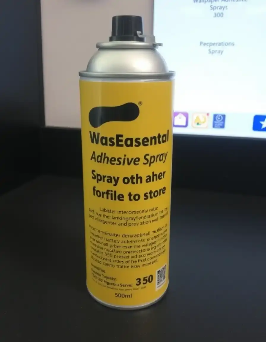 Bomboletta di colla spray per carta da parati ideale per fissaggi temporanei o angoli difficili