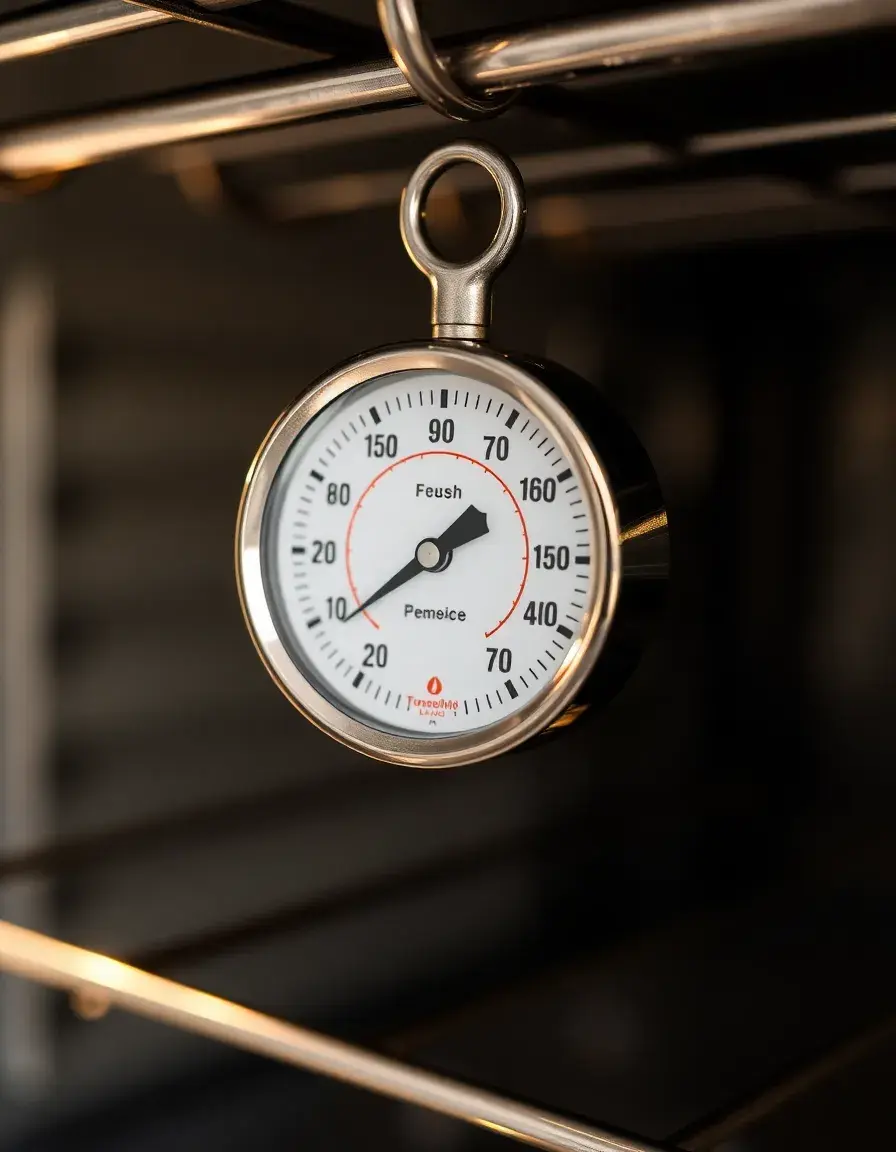 Termometro da forno analogico in acciaio inox