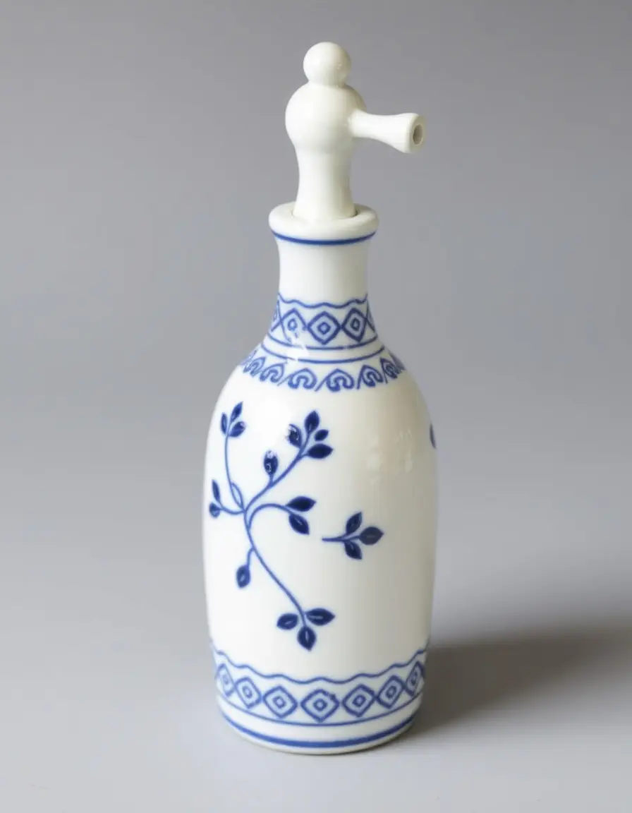 Dispenser per olio d'oliva in ceramica stile greco