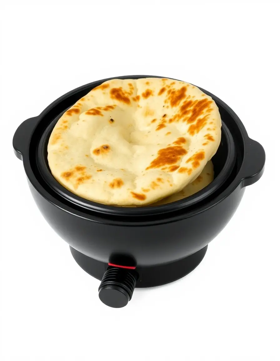 Scalda pane pita elettrico rotondo
