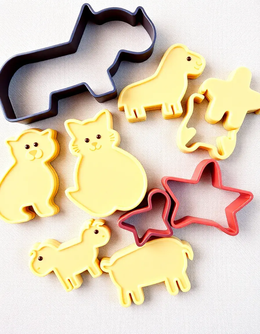 Formine per biscotti a forma di animali in plastica colorata
