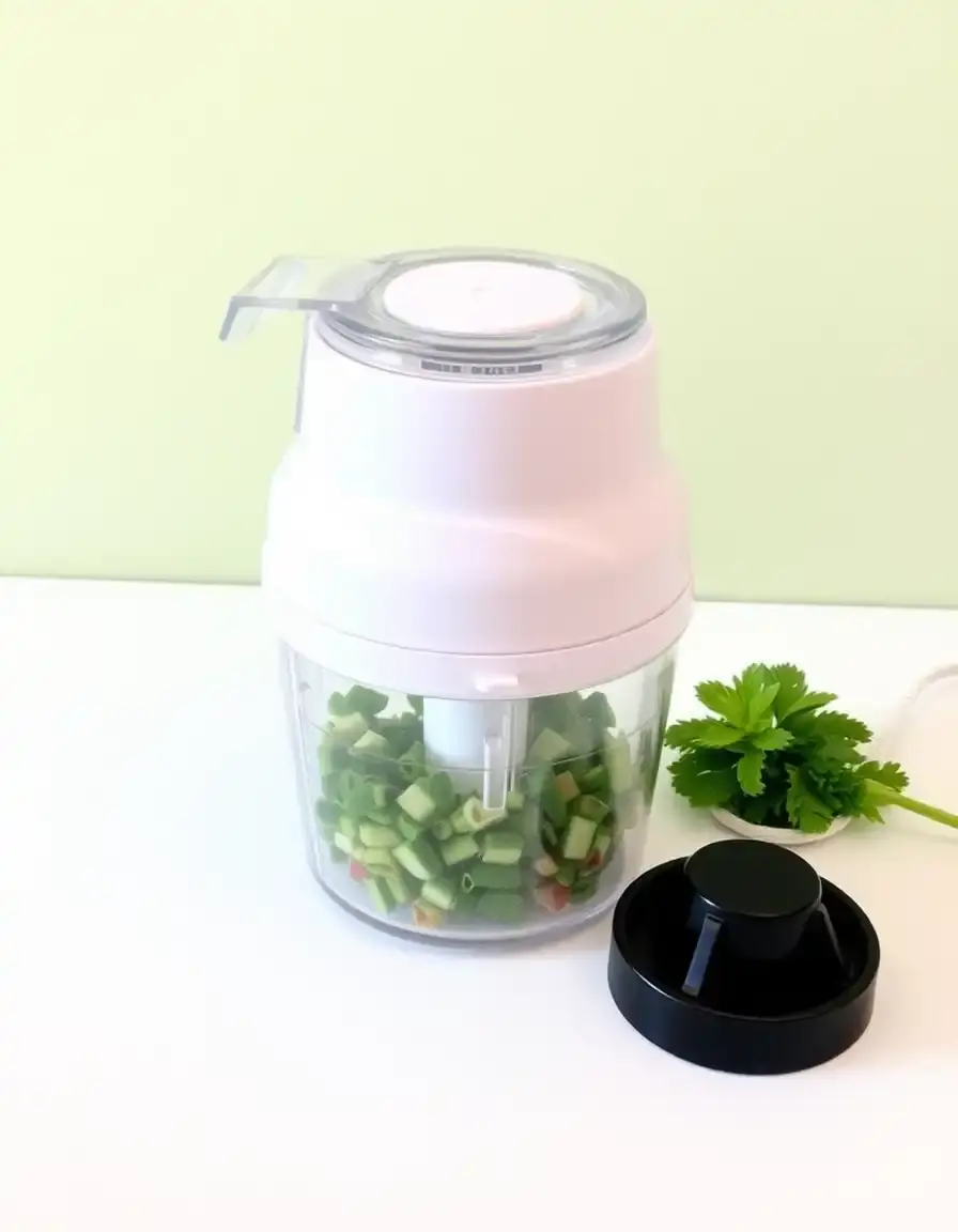Mini tritatutto elettrico senza fili trasparente