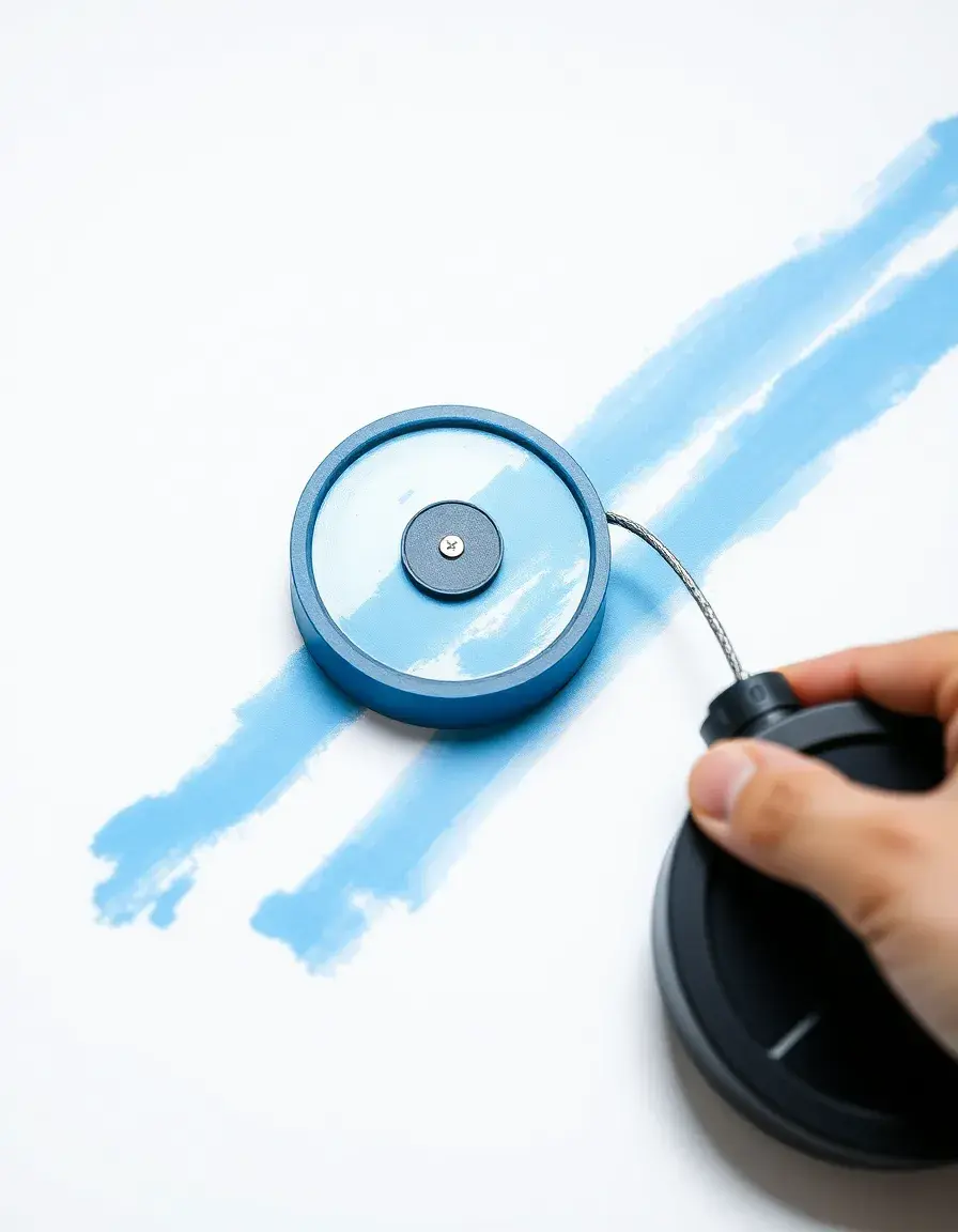 Tracciatore a filo con polvere di gesso blu