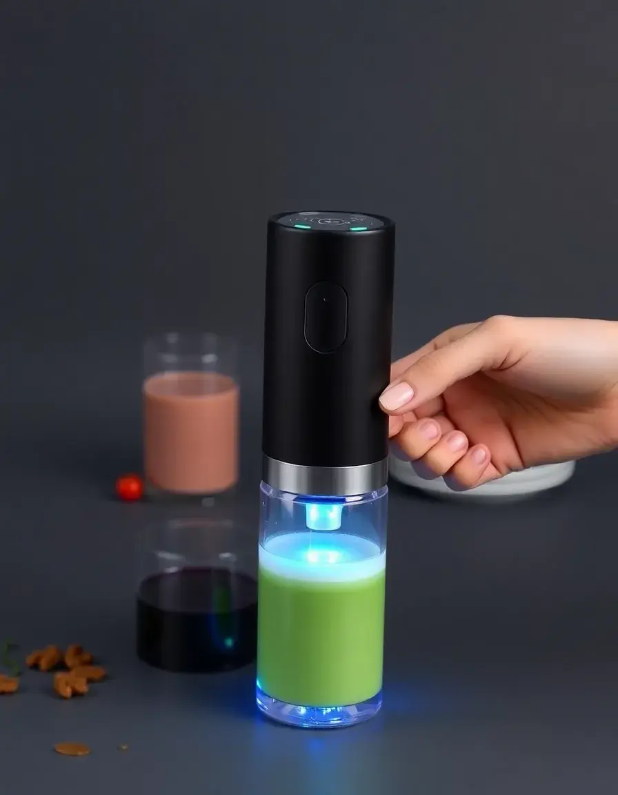 Frullatore portatile ricaricabile USB verde per smoothie outdoor