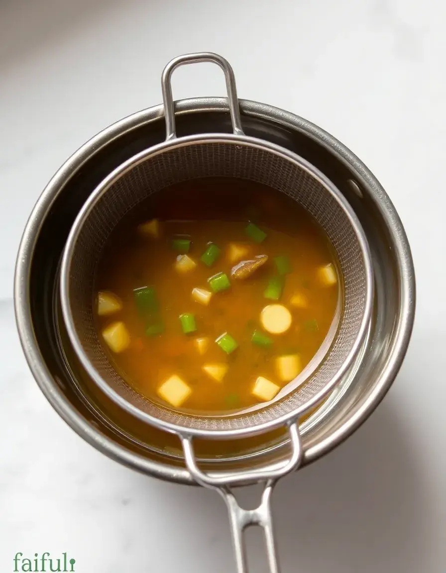 Colino per miso in acciaio inox con maglia fine