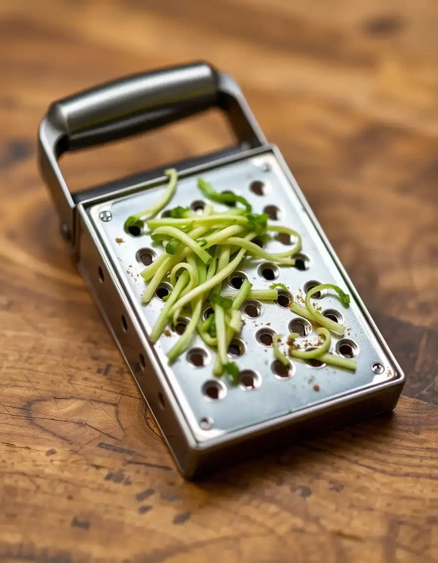Piccola grattugia in metallo per wasabi fresco