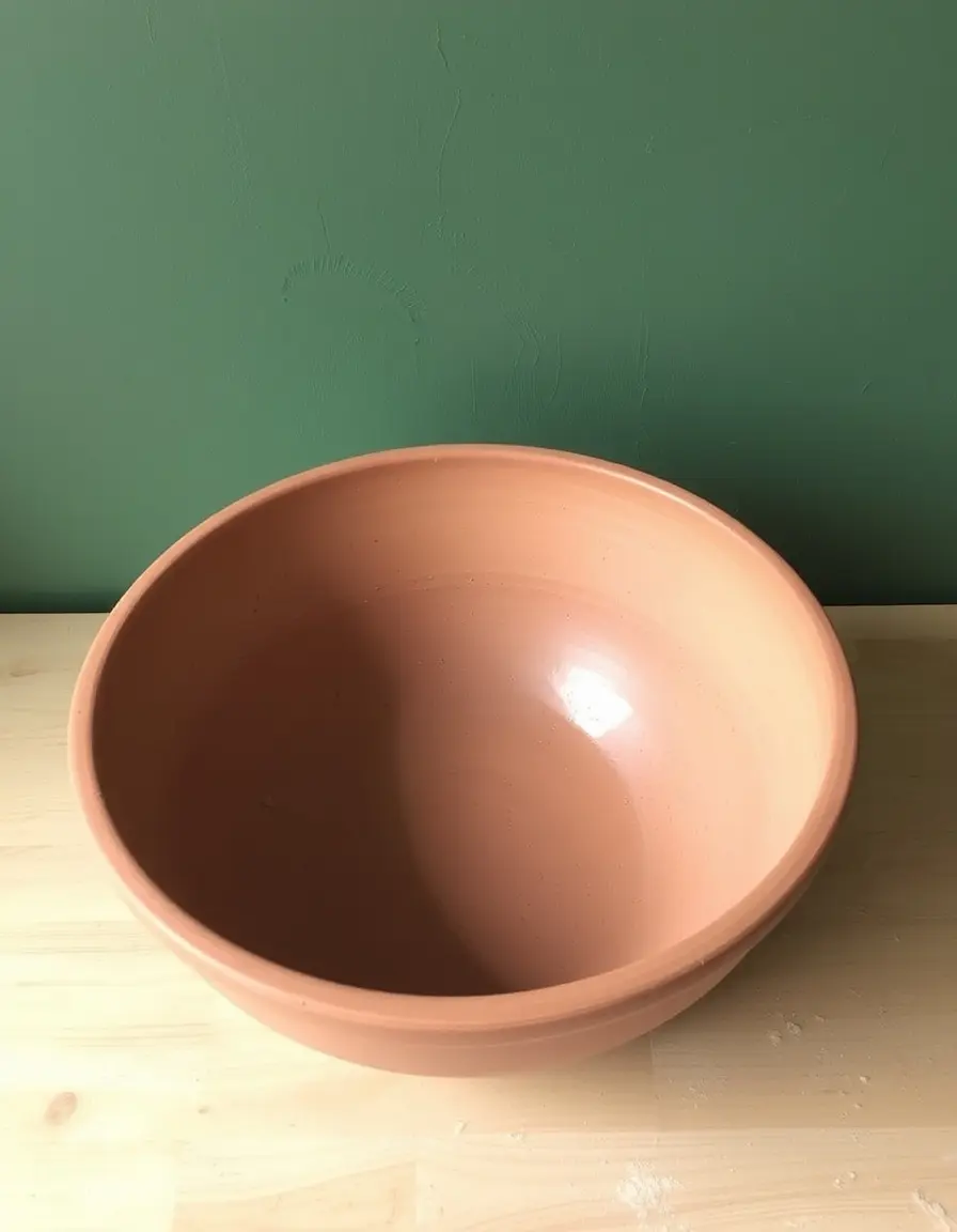Earthenware Bowl: grande ciotola in terracotta per impasti