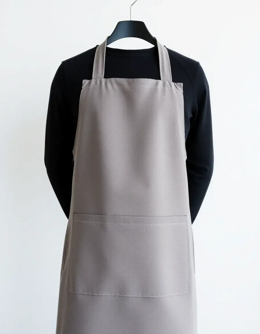 Grembiule cucina resistente al calore in neoprene grigio per grigliate