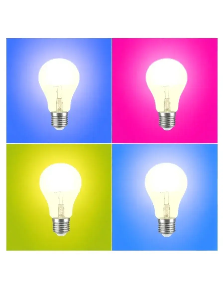 Set di 4 lampadine LED bianche calde E27 dimmerabili