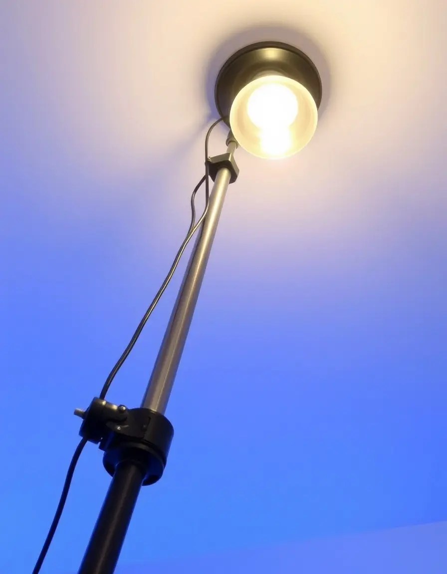 Asta telescopica per cambiare lampadine su soffitti alti