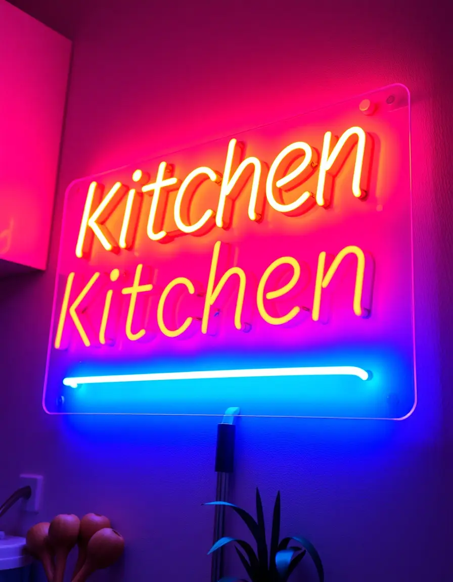 Neon Sign personalizzato per cucina