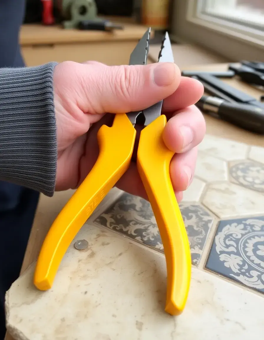 Pinza tagliapiastrelle manuale con punte in carburo