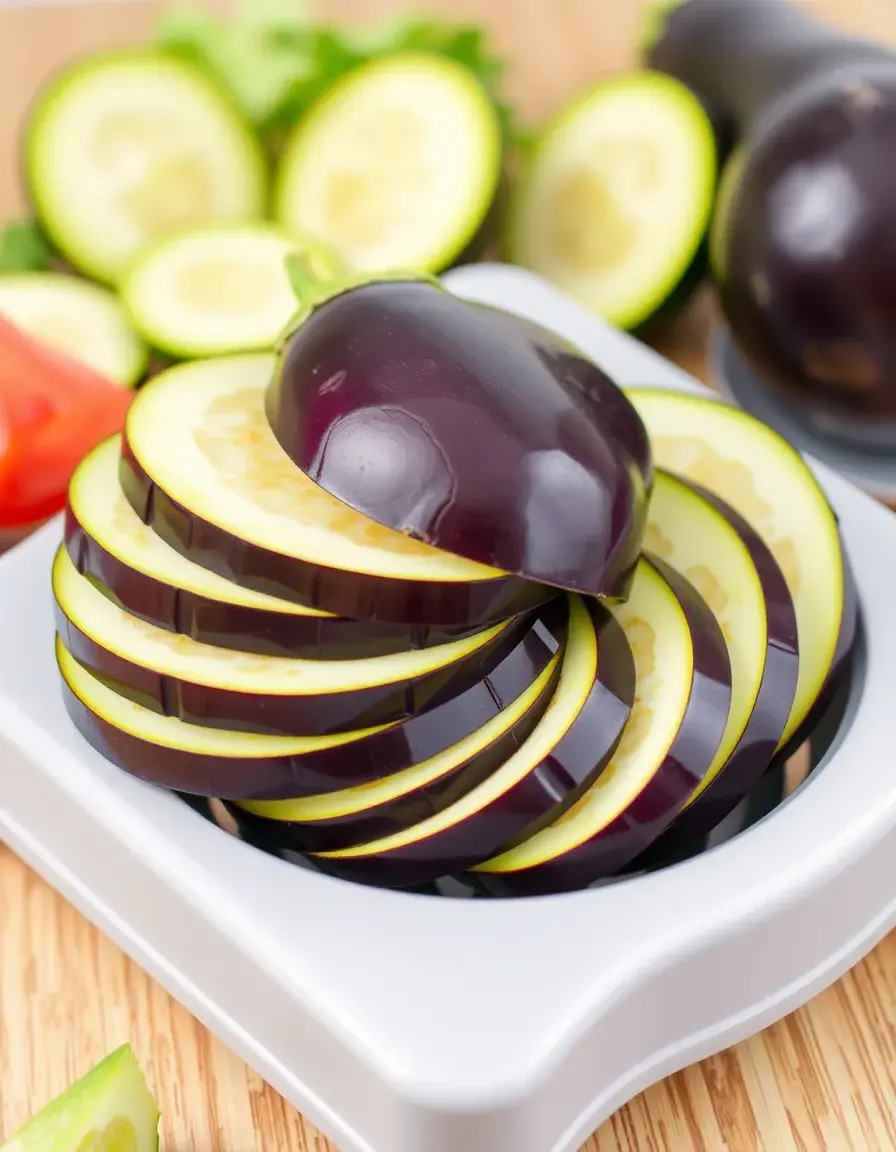 Eggplant Slicer mandolina regolabile per fette perfette