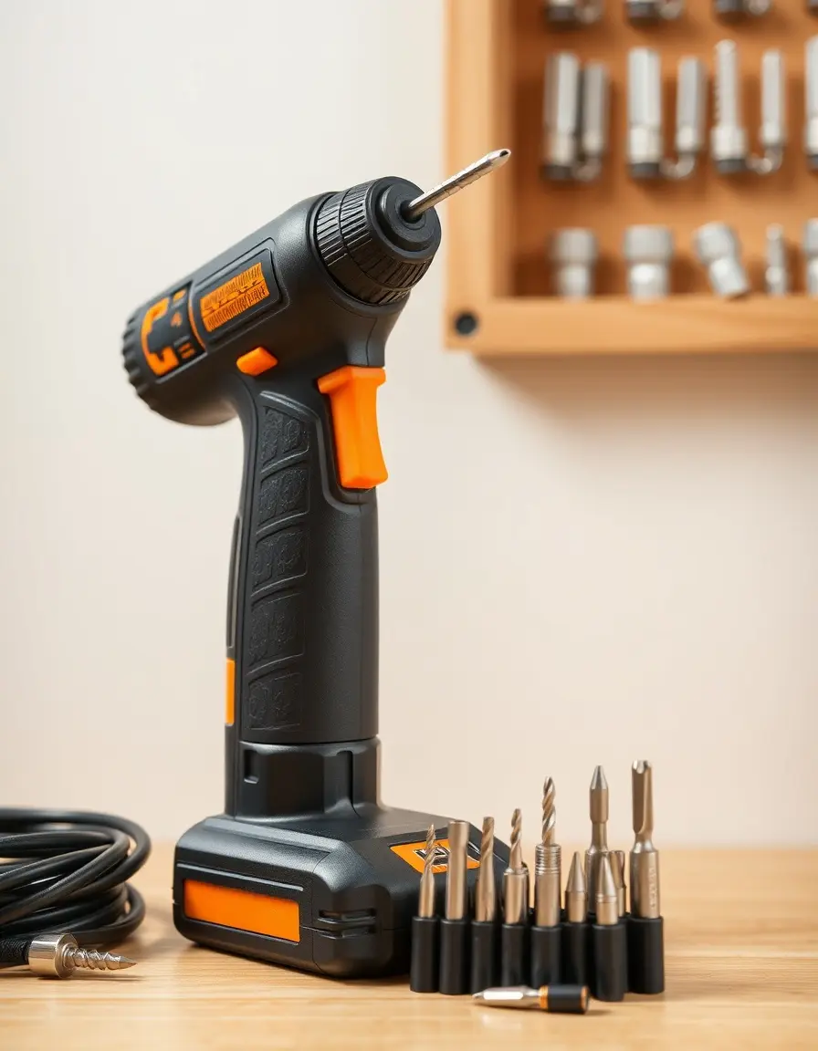 Cacciavite elettrico cordless nero per installazione mensole