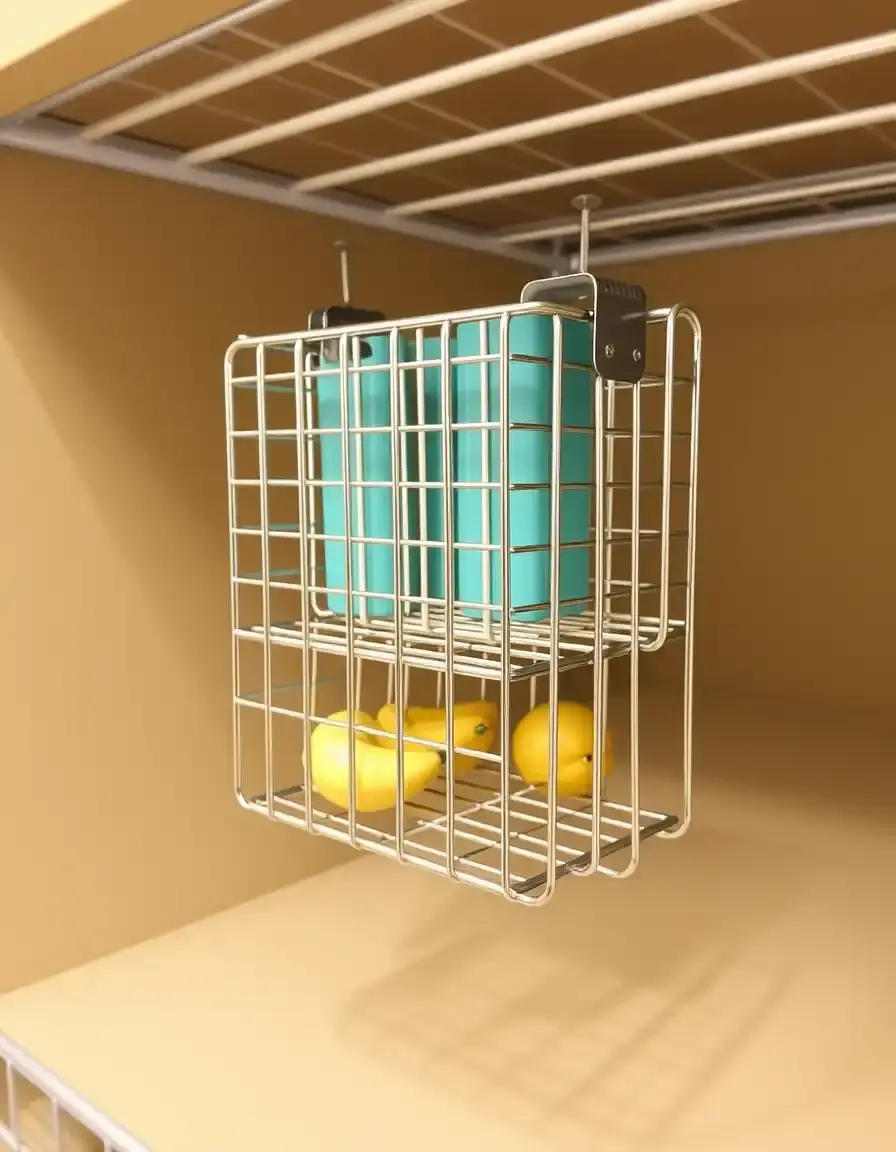 Divisore per ripiani in metallo cromato per mobile cucina dispensa