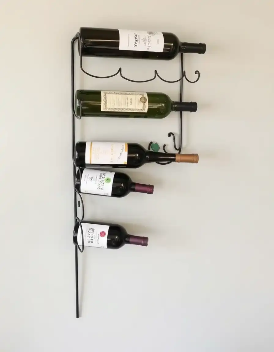 Portabottiglie orizzontale in metallo per vini e bevande