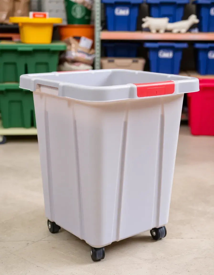 Contenitore grande con ruote per alimenti sfusi mobile dispensa per cucina