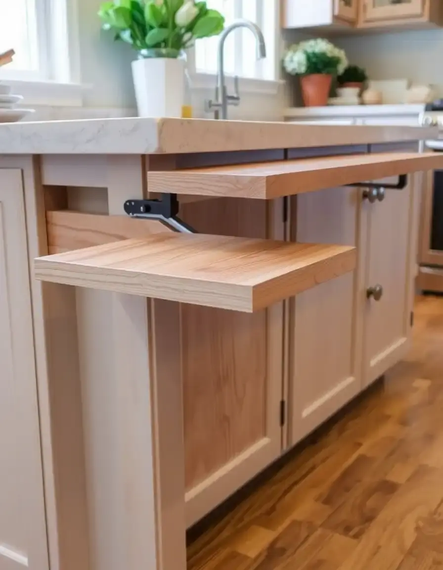 Estensione pieghevole in legno per bancone cucina