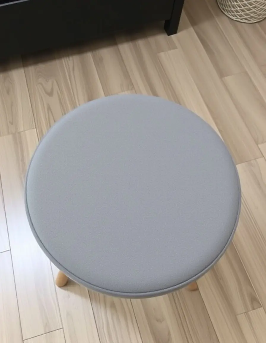 Cuscino grigio antiscivolo per sgabelli cucina